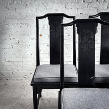 Load image into Gallery viewer, Set of 5 Century Furniture Asian Style Ebonized Dining Chair