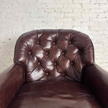 Load image into Gallery viewer, Vintage Tufted Leather Club Chair