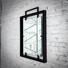 Load image into Gallery viewer, Contemporary Industrial Powder Coat Steel Wall Mirror