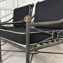 Load image into Gallery viewer, Pair of Directoire Style Iron Garden Chairs