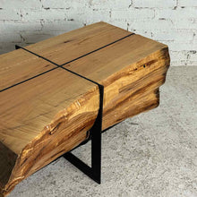 Load image into Gallery viewer, Live Edge Slab Pine Cocktail Table