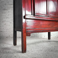 Load image into Gallery viewer, Antique Chinese Lacquered Elm Wood Altar Cabinet