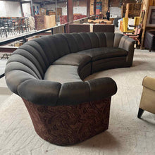 Load image into Gallery viewer, Curved 3-Piece Dupioni Sectional Sofa