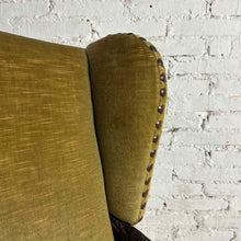 Load image into Gallery viewer, Spanish Renaissance Revival Carved Wood Wing Chair