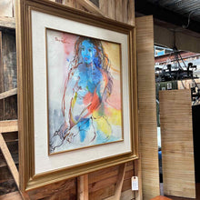 Load image into Gallery viewer, Mid Century Signed Paper Expressionist Art