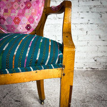 Load image into Gallery viewer, Set of 2 Vintage Louis XVI Upholstered Beech Wood Armchair