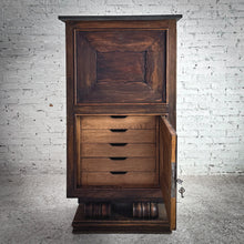 Load image into Gallery viewer, Vintage Spanish Mission Oak & Granite Cabinet