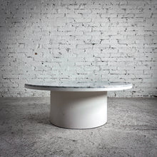 Load image into Gallery viewer, Blu Dot Plateau Carrara Marble Cocktail Table