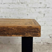 Load image into Gallery viewer, Industrial Solid Wood Sled Leg Bench