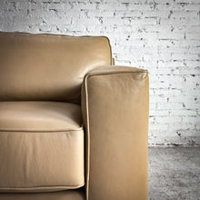 Load image into Gallery viewer, Robert Allen Classic Leather Beige Club Chair