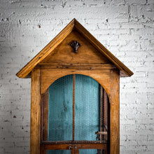 Load image into Gallery viewer, Monumental Gothic Revival Pine Shrine Birdcage