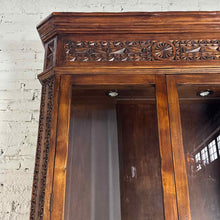 Load image into Gallery viewer, Tall Spanish Colonial Carved Display Cabinet