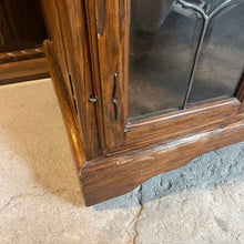 Load image into Gallery viewer, Traditional Rustic Wood Display Cabinet