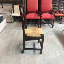 Load image into Gallery viewer, Set of 4 Mexican Provincial Rush Seat Chairs