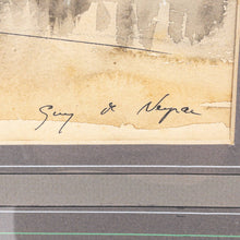 Load image into Gallery viewer, 20th Century Guy De Neyrac Impressionism Watercolor Landscape Painting