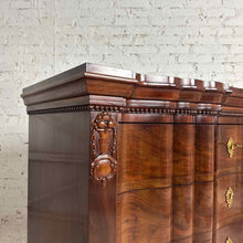 Load image into Gallery viewer, Baroque Revival Wood Serpentine Chest of Drawers