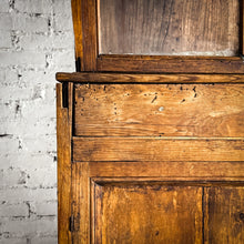 Load image into Gallery viewer, 2 Piece Early 19th Century Utilitarian Pine China Cabinet
