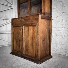 Load image into Gallery viewer, 2 Piece Early 19th Century Utilitarian Pine China Cabinet