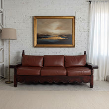 Load image into Gallery viewer, Mexican Hacienda Leather Mesquite Sofa