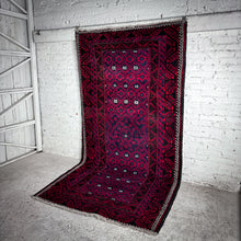 Load image into Gallery viewer, Baluch Wool Runner Afghanistan Knotted Rug