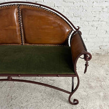 Load image into Gallery viewer, Spanish Colonial Iron Frame Settee