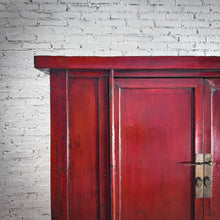 Load image into Gallery viewer, Antique Chinese Lacquered Elm Wood Altar Cabinet