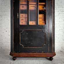 Load image into Gallery viewer, Victorian Ebonized Pine Apothecary Cabinet