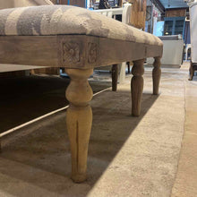 Load image into Gallery viewer, Southwestern Wool & Wood Bench
