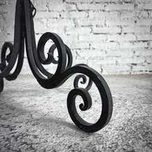 Load image into Gallery viewer, Vintage Spanish Dark Wrought Iron Standard Floor Lamp