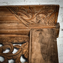 Load image into Gallery viewer, Indian Open Carved Teak Door Frame Architectural Element