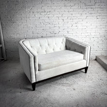 Load image into Gallery viewer, Contemporary Tufted Velvet Loveseat