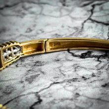 Load image into Gallery viewer, 20th C. 14K Yellow Gold Diamond Bangle