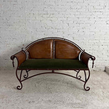 Load image into Gallery viewer, Spanish Colonial Iron Frame Settee