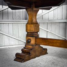 Load image into Gallery viewer, Rustic Pine Pedestal Dining Table