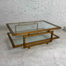 Load image into Gallery viewer, Hollywood Regency Gilt Fretwork Table