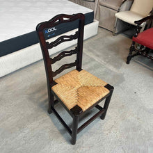 Load image into Gallery viewer, Set of 4 Mexican Provincial Rush Seat Chairs