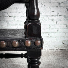 Load image into Gallery viewer, Set of 2 19th C. Spanish Embossed Leather Dining Chair