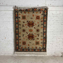 Load image into Gallery viewer, 1970's Mexican Temoaya Wool Rug with Geometric and Animal Motifs