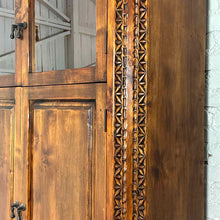 Load image into Gallery viewer, Tall Spanish Colonial Carved Display Cabinet