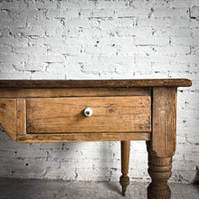 Load image into Gallery viewer, Antique Farmhouse Patina Pine Desk