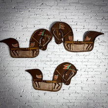 Load image into Gallery viewer, Single Southeast Asian Woven Painted Bamboo Horse Wall Decor