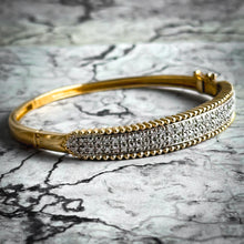 Load image into Gallery viewer, 20th C. 14K Yellow Gold Diamond Bangle