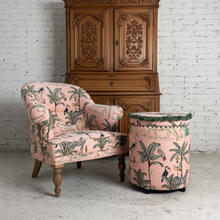 Load image into Gallery viewer, Rachel Zoe Inspired Pink Safari Club Chair & Ottoman