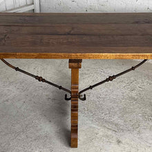 Load image into Gallery viewer, Spanish Colonial Style Wood & Iron Dining Table