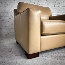 Load image into Gallery viewer, Robert Allen Classic Leather Beige Club Chair