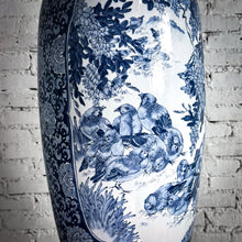 Load image into Gallery viewer, Monumental Chinese Export Blue & White Porcelain Floor Vase