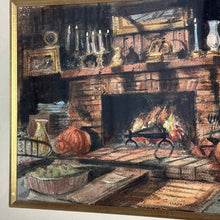 Load image into Gallery viewer, Harold H. "Hal" Sims Framed Watercolor Interior Painting