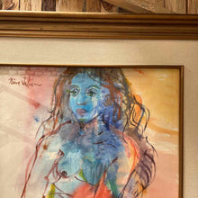 Load image into Gallery viewer, Mid Century Signed Paper Expressionist Art