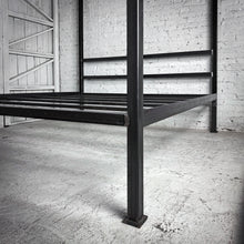 Load image into Gallery viewer, Industrial King Black Metal Bed