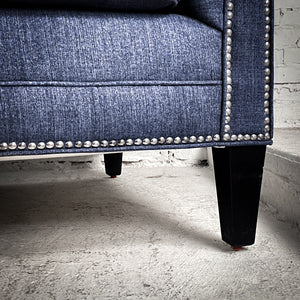 Tuxedo Tufted Fabric Sofa